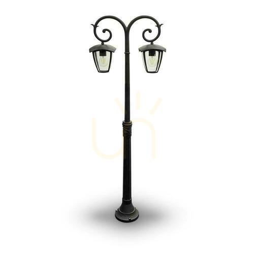 Kontrola Zahradní lucerna V-TAC 2XE27 1410mm IP44 černá VT-738