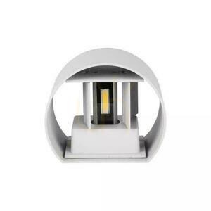 Nástěnný 6W V-TAC nahoře dole nastavitelný šedý kulatý IP65 Bridgelux VT-756 3000K 660lm small 3