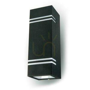 Zahradní nástěnná lampa V-TAC Square Black GU10 Top Bottom IP44 VT-7662 Záruka 3 roky small 0
