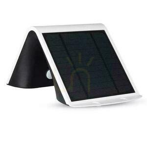 Solární projektor 3W LED bílý + černý V-TAC VT-768 4000K 400lm small 3