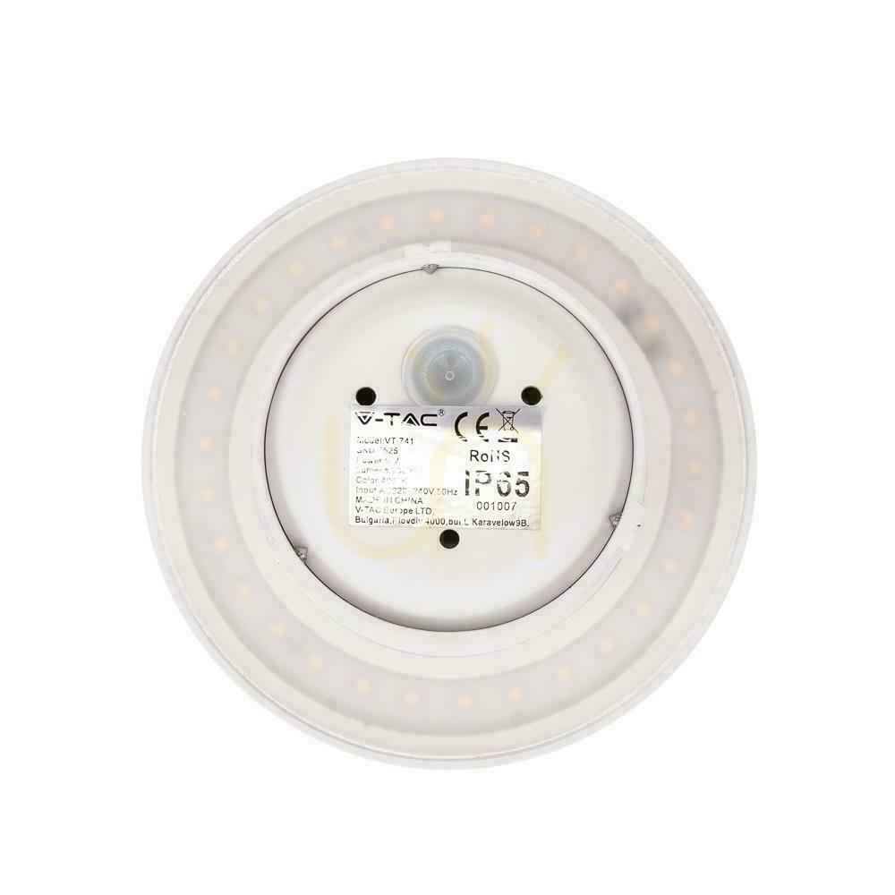 Náhled Nástěnná 6W V-TAC Bridgelux White Round IP65 VT-741 nástěnná lampa 4000K 660lm. Nástěnná 6W V-TAC Bridgelux White Round IP65 VT-741 nástěnná lampa 4000K 660lm.