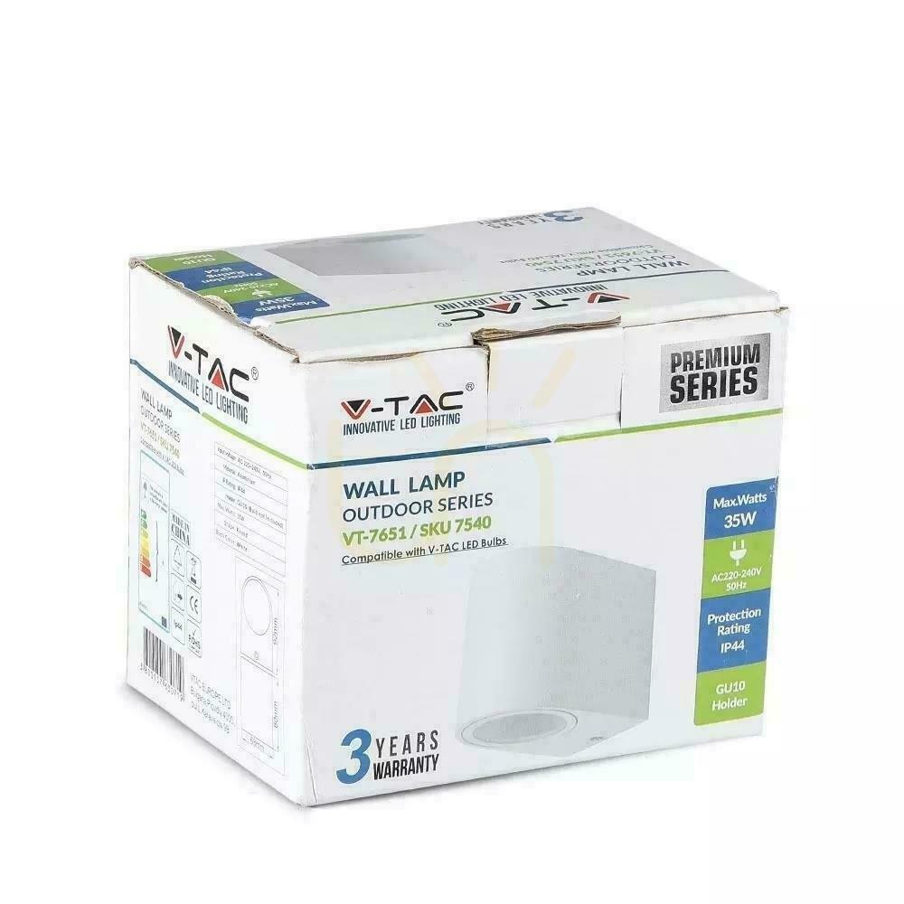 Zobrazit Nástěnné svítidlo V-TAC Round White Down IP44 VT-7651 Záruka 3 roky Nástěnné svítidlo V-TAC Round White Down IP44 VT-7651 Záruka 3 roky