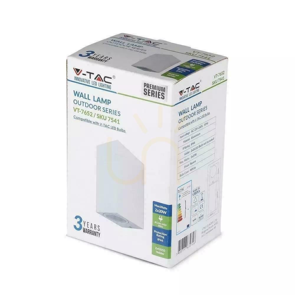 Zobrazit Nástěnné svítidlo V-TAC Square White Top Bottom IP44 VT-7652 Záruka 3 roky Nástěnné svítidlo V-TAC Square White Top Bottom IP44 VT-7652 Záruka 3 roky