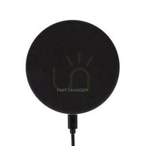 Bezdrátová indukční nabíječka V-TAC VT-1210 10 W, kulatá, černá small 0