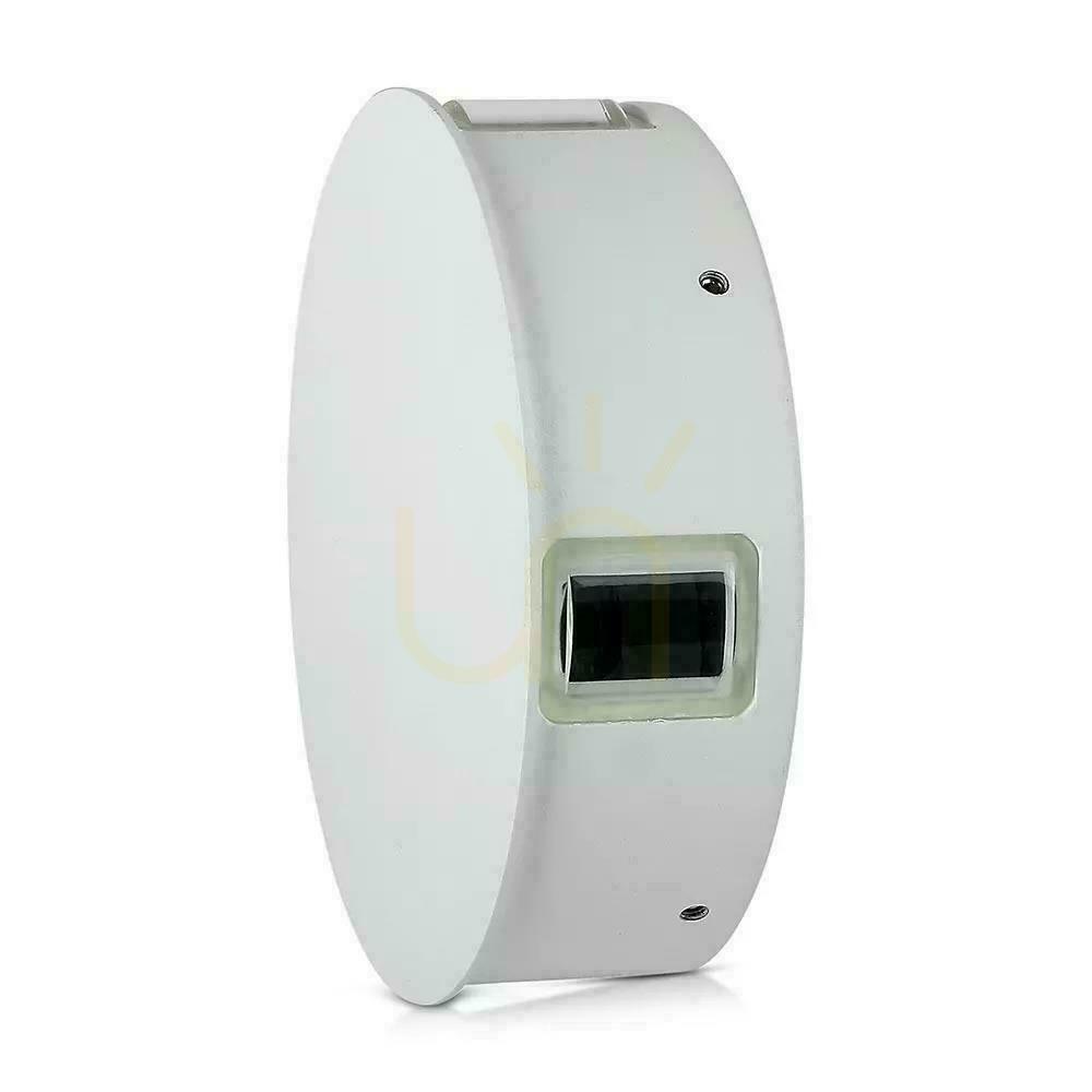 Zobrazit V-TAC 4W LED nástěnné svítidlo IP65 bílé kulaté VT-706 3000K 440lm. V-TAC 4W LED nástěnné svítidlo IP65 bílé kulaté VT-706 3000K 440lm.