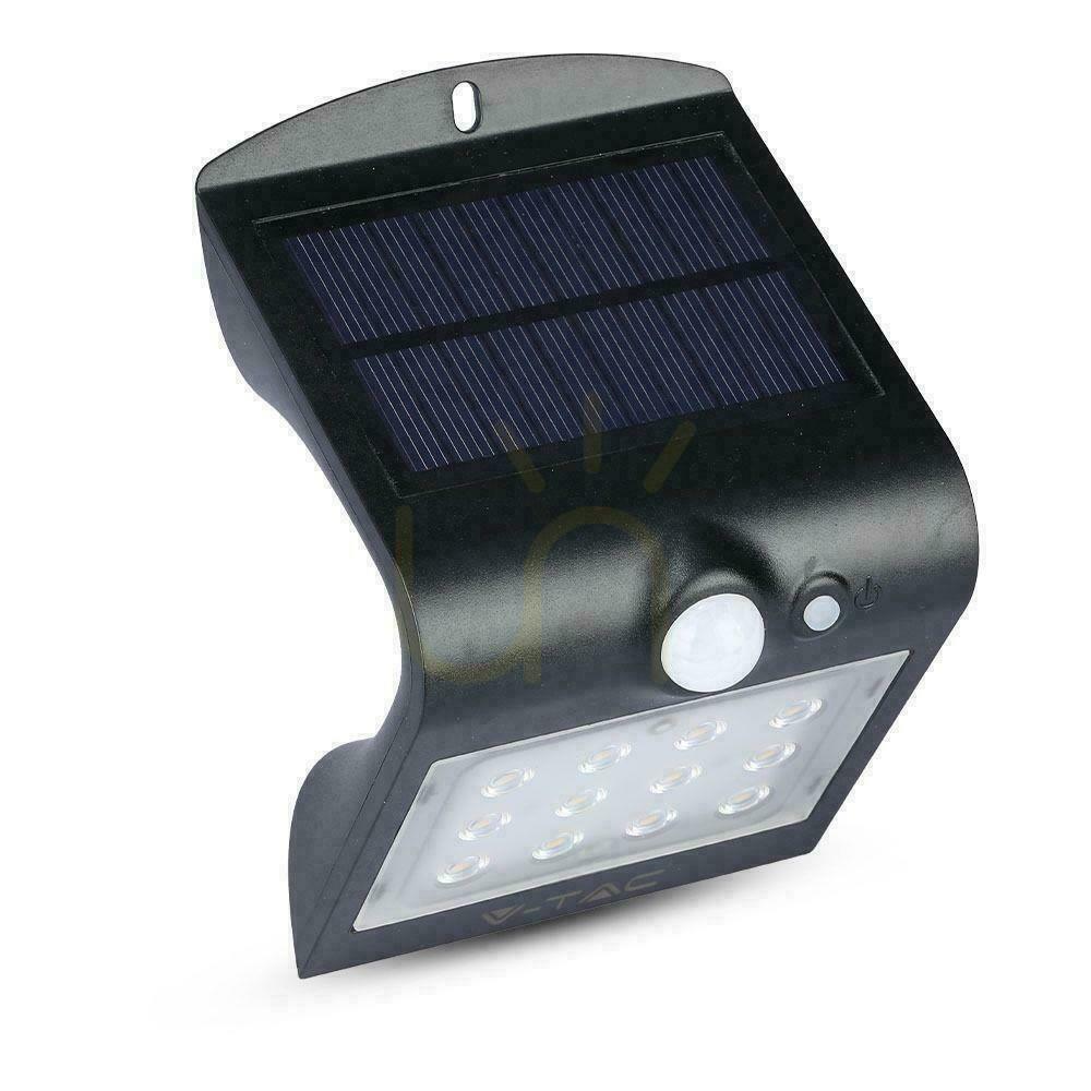 Pohled Solární projektor 1,5W LED černý V-TAC VT-767-2 4000K 220lm Solární projektor 1,5W LED černý V-TAC VT-767-2 4000K 220lm