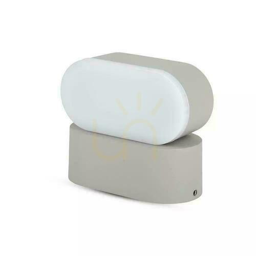 Kontrola Nástěnné svítidlo V-TAC 6W LED Grey IP65 Swivel 350st VT-816 4000K 660lm.