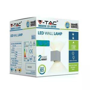V-TAC 12W LED nástěnné svítidlo s nastavitelným čipem BRIDGELUX Grey Square IP65 VT-759-12 4000K 1100lm. small 4