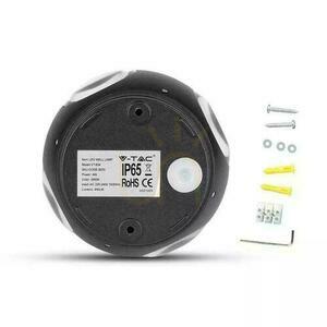Nástěnné svítidlo V-TAC 4W LED černá kulatá IP65 VT-834 3000K 440lm. 4 Nástěnné svítidlo V-TAC 4W LED černá kulatá IP65 VT-834 3000K 440lm. small 4