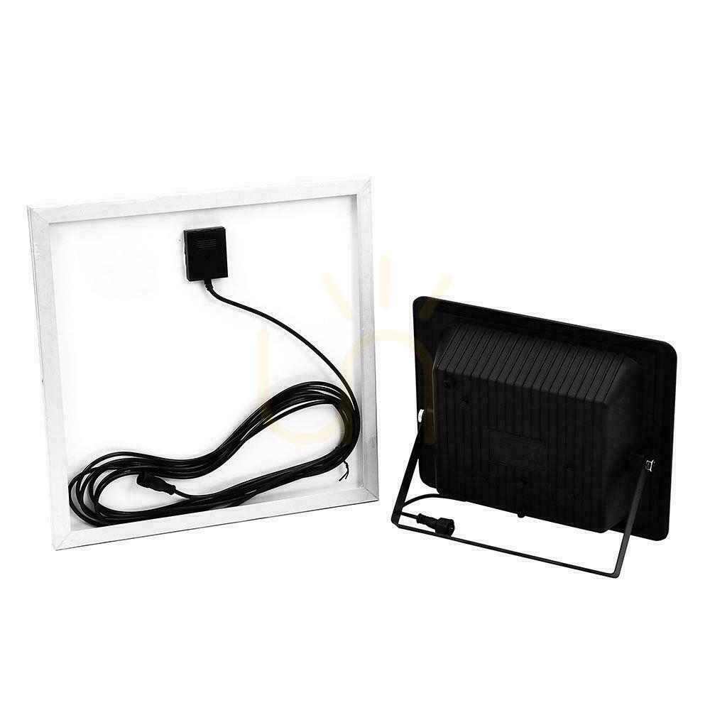 Kontrola V-TAC 20W solární LED projektor černý IP65, dálkové ovládání, časovač VT-60W 4000K 1650lm V-TAC 20W solární LED projektor černý IP65, dálkové ovládání, časovač VT-60W 4000K 1650lm