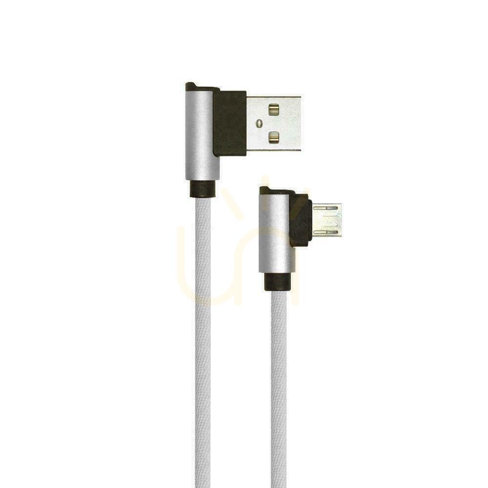 Kontrola Kabel Micro USB V-TAC Diamond VT-5361, šedý, 1 m, úhlový konektor Kabel Micro USB V-TAC Diamond VT-5361, šedý, 1 m, úhlový konektor