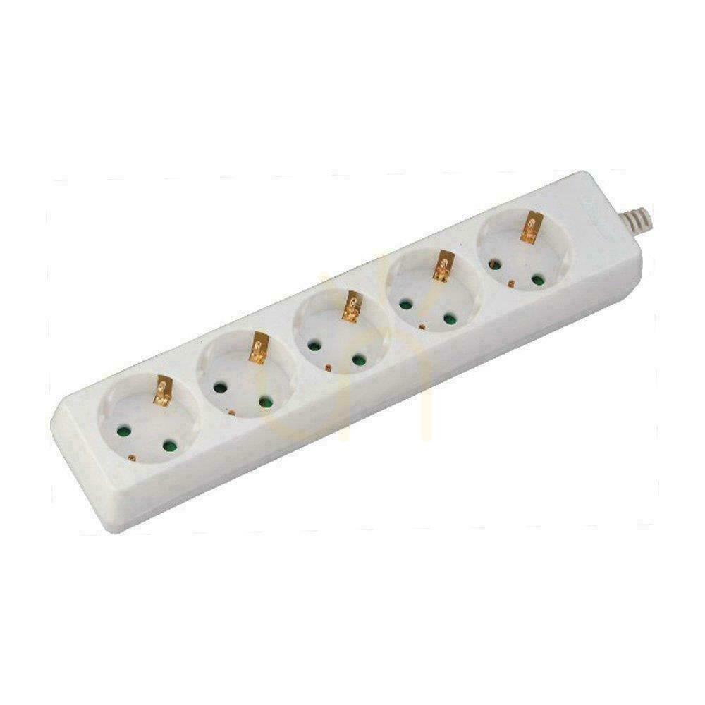 Kontrola Prodlužovací kabel V-TAC s 5 zásuvkami (3G 1,5MM2 X 3M) bílý VT-1105 Prodlužovací kabel V-TAC s 5 zásuvkami (3G 1,5MM2 X 3M) bílý VT-1105