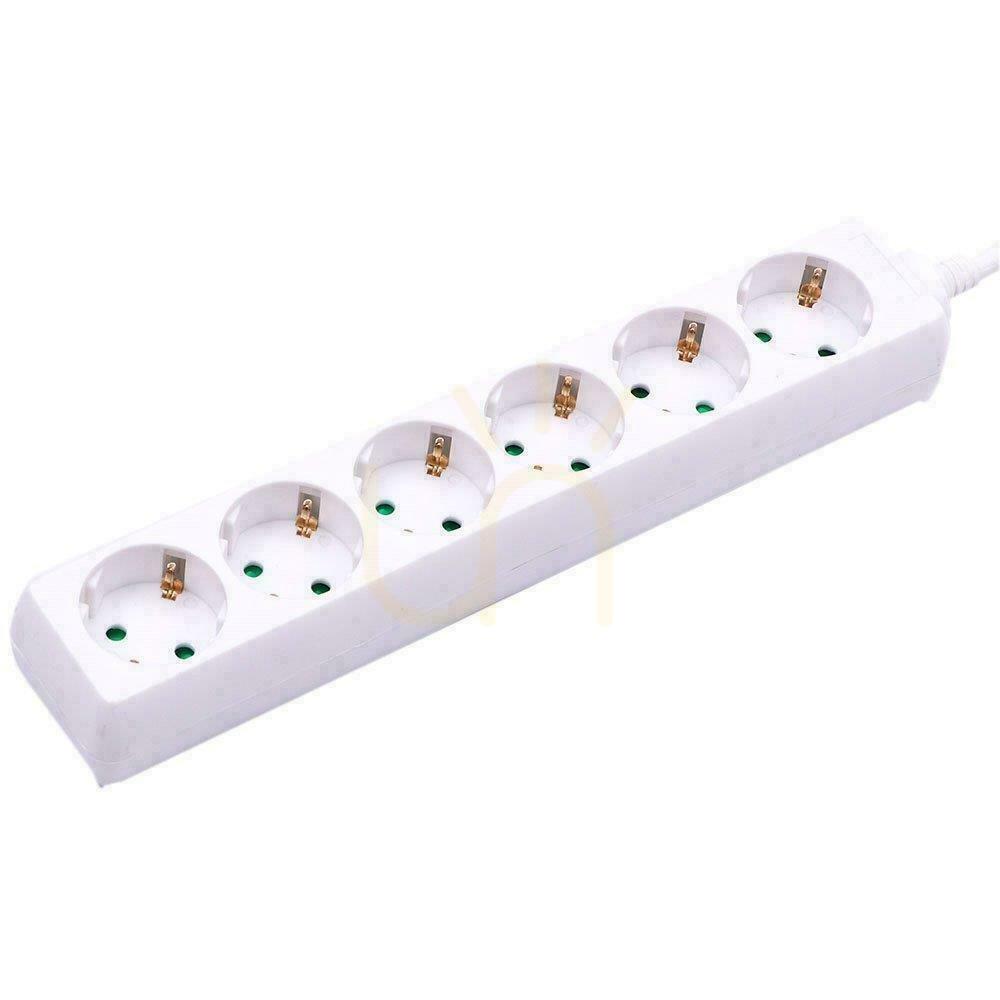 Kontrola Prodlužovací kabel V-TAC 6 zásuvek (3G 1,5MM2 X 1,5M) bílý VT-1106 Prodlužovací kabel V-TAC 6 zásuvek (3G 1,5MM2 X 1,5M) bílý VT-1106