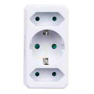 Rozbočovač V-TAC VT-1005 bílý, 2× Euro + 1× 10/16 A, SKU 8784 small 2