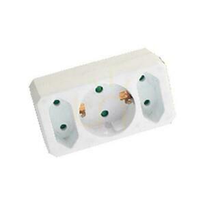 Rozbočovač V-TAC VT-1005 bílý, 2× Euro + 1× 10/16 A, SKU 8784 small 0