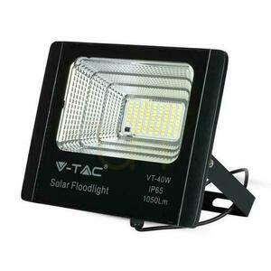 V-TAC Solární LED projektor 16W černý IP65, dálkové ovládání, časovač VT-40W 6000K 1050lm small 6