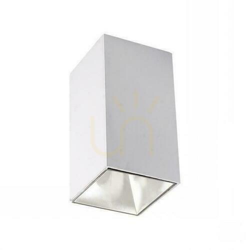 Kontrola V-TAC GU10 Square Surface Mounted Stropní svítidlo bílé 74x74x140mm VT-882-Q Záruka 3 roky