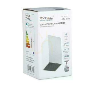 Přisazené stropní svítidlo V-TAC VT-882-Q, GU10, bílé a černé, 74 × 74 × 140 mm small 3