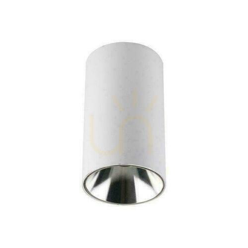 Kontrola Stropní svítidlo V-TAC GU10 Kulatá trubice pro povrchovou montáž Bílá+chrom 80x140mm VT-882-R Záruka 3 roky