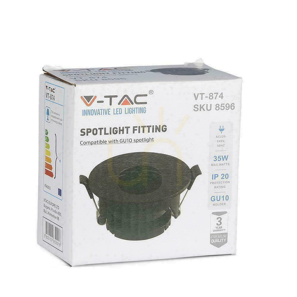 Zobrazit Mesh V-TAC GU10 Asymetrický zapuštěný černý kulatý VT-874 Záruka 3 roky Mesh V-TAC GU10 Asymetrický zapuštěný černý kulatý VT-874 Záruka 3 roky