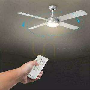 V-TAC 132cm 2xE27 35W Stropní ventilátor s dálkovým ovládáním VT-6054-4 small 2