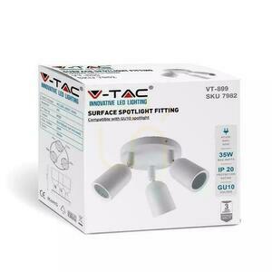 Nástěnné svítidlo V-TAC 3xGU10 Bílá VT-899 1 Nástěnné svítidlo V-TAC 3xGU10 Bílá VT-899 small 1