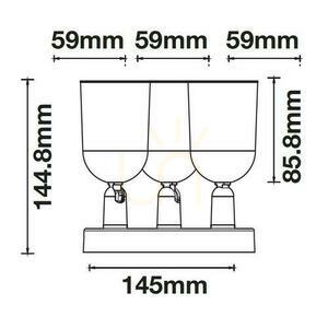 Nástěnné svítidlo V-TAC 3xGU10 Bílá VT-899 4 Nástěnné svítidlo V-TAC 3xGU10 Bílá VT-899 small 4
