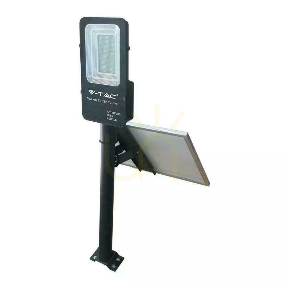 Kontrola V-TAC 50W LED IP65 VT-ST200 6000K 4000lm Solární pouliční svítidlo. V-TAC 50W LED IP65 VT-ST200 6000K 4000lm Solární pouliční svítidlo.
