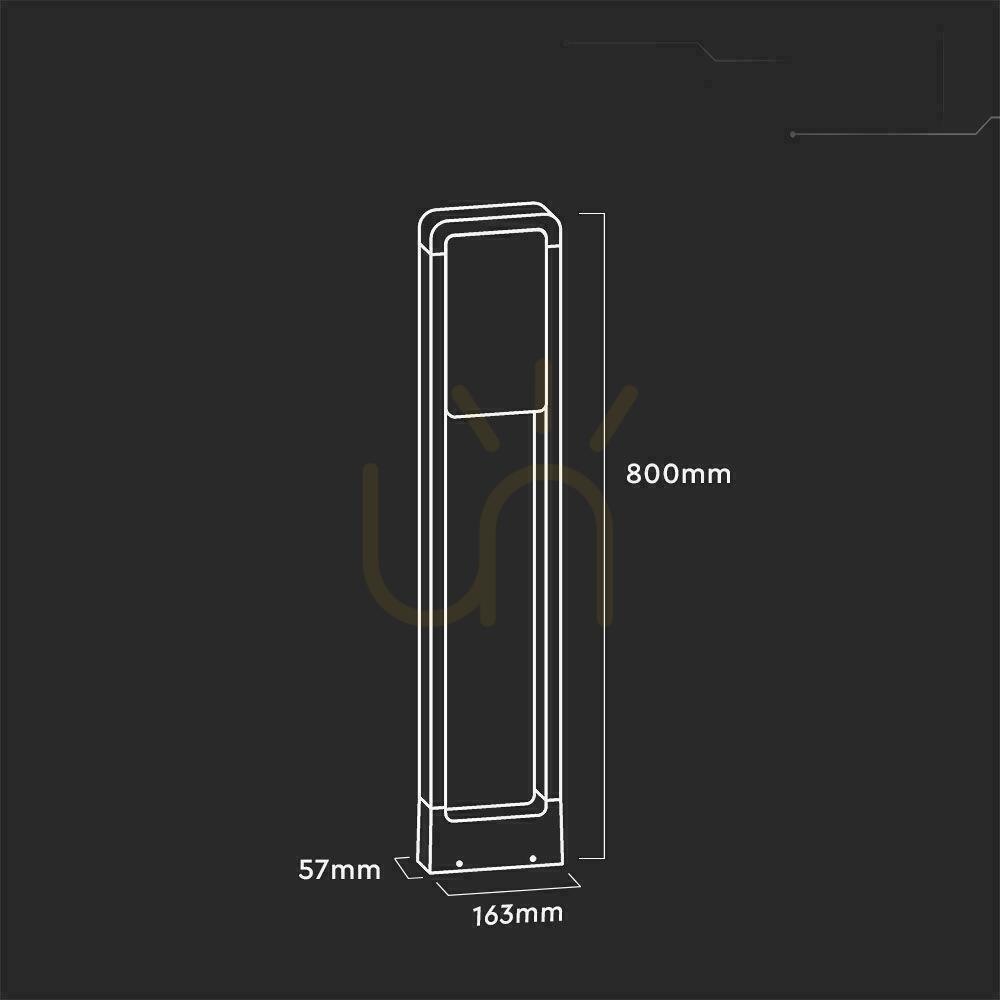 Zobrazit V-TAC 10W LED SAMSUNG CHIP Zahradní tyč černá IP65 80cm VT-33 3000K 900lm Záruka 3 roky V-TAC 10W LED SAMSUNG CHIP Zahradní tyč černá IP65 80cm VT-33 3000K 900lm Záruka 3 roky