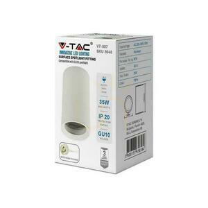 V-TAC Hliníková kulatá trubice GU10 pro povrchovou montáž bílá 60x100mm VT-807-W Záruka 3 roky 1 V-TAC Hliníková kulatá trubice GU10 pro povrchovou montáž bílá 60x100mm VT-807-W Záruka 3 roky small 1