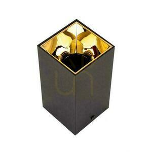 V-TAC GU10 Square Surface Mounted Ceiling Luminaire Black+Gold 74x74x140mm VT-882SQ Záruka 3 roky small 2