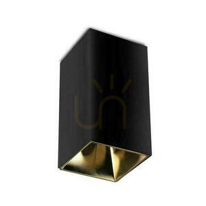 V-TAC GU10 Square Surface Mounted Ceiling Luminaire Black+Gold 74x74x140mm VT-882SQ Záruka 3 roky small 0