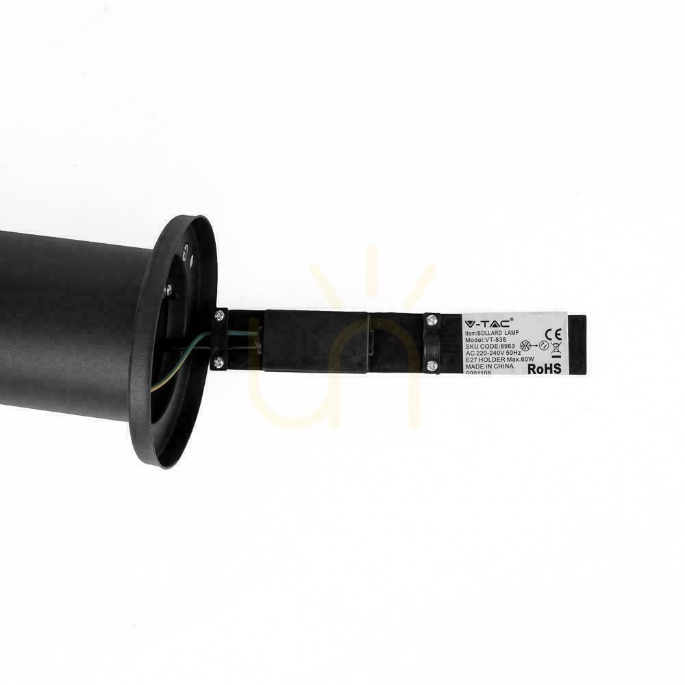 Pohled Zahradní tyč V-TAC 80 cm šedý pohybový senzor E27 VT-838-80 Zahradní tyč V-TAC 80 cm šedý pohybový senzor E27 VT-838-80