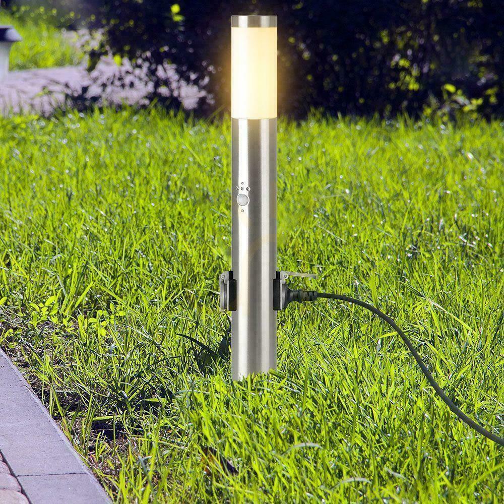 Pohled Zahradní tyč V-TAC 60CM E27 kartáčovaná ocel zásuvky s pohybovým senzorem VT-838-60 Zahradní tyč V-TAC 60CM E27 kartáčovaná ocel zásuvky s pohybovým senzorem VT-838-60