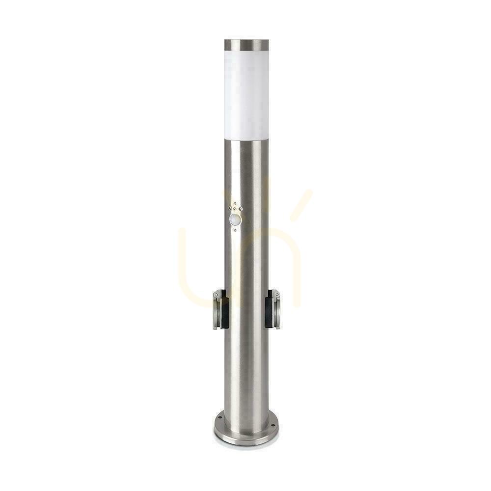 Kontrola Zahradní tyč V-TAC 60CM E27 kartáčovaná ocel zásuvky s pohybovým senzorem VT-838-60 Zahradní tyč V-TAC 60CM E27 kartáčovaná ocel zásuvky s pohybovým senzorem VT-838-60
