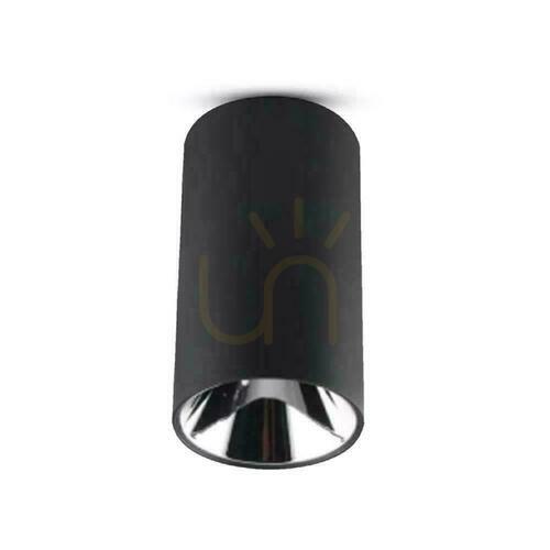 Kontrola V-TAC GU10 kulatá trubice pro povrchovou montáž černá + tmavý chrom 80x140mm VT-882RD stropní svítidlo 3 roky záruka