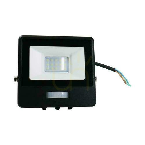 Kontrola V-TAC LED projektor 10W SAMSUNG CHIP Senzor pohybu Černý kabel 1M VT-118S-1 6400K 735lm Záruka 5 let