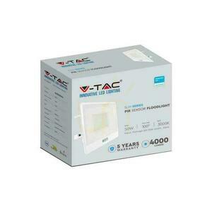 V-TAC 50W SAMSUNG CHIP LED Projektor Senzor pohybu Bílý kabel 1M VT-158S-1-W 6400K 4000lm 5 let záruka 2 V-TAC 50W SAMSUNG CHIP LED Projektor Senzor pohybu Bílý kabel 1M VT-158S-1-W 6400K 4000lm 5 let záruka small 2