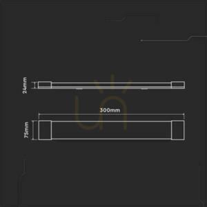 V-TAC 10W LED lineární svítidlo pro povrchovou montáž SAMSUNG CHIP 30cm 120Lm/W VT-8-10 4000K 1200lm Záruka 5 let 4 V-TAC 10W LED lineární svítidlo pro povrchovou montáž SAMSUNG CHIP 30cm 120Lm/W VT-8-10 4000K 1200lm Záruka 5 let small 4