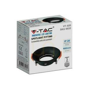 V-TAC GU10 Zapuštěná kulatá síťka černá VT-920 Záruka 3 roky small 4