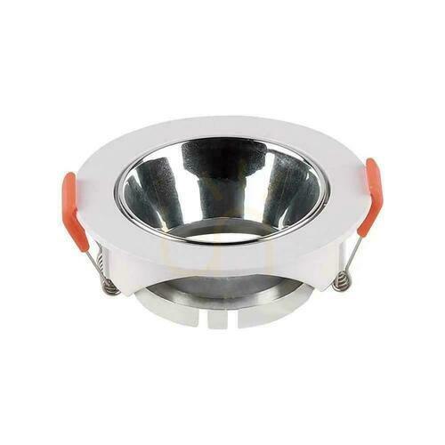 Kontrola Nastavitelné zápustné svítidlo V-TAC VT-931 pro GU10, bílé/chrom, Ø 85 mm