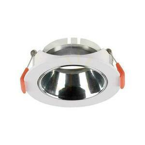 Nastavitelné zápustné svítidlo V-TAC VT-931 pro GU10, bílé/chrom, Ø 85 mm small 0
