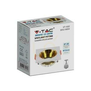 Zápustné svítidlo V-TAC VT-932 bílé/zlaté GU10/GX5.3 85 mm 5 Zápustné svítidlo V-TAC VT-932 bílé/zlaté GU10/GX5.3 85 mm small 5