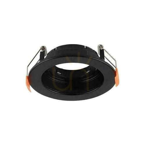 Kontrola Podhledové svítidlo V-TAC VT-933 GU10, kulaté černé, zápustné, ø10,2 cm, IP20