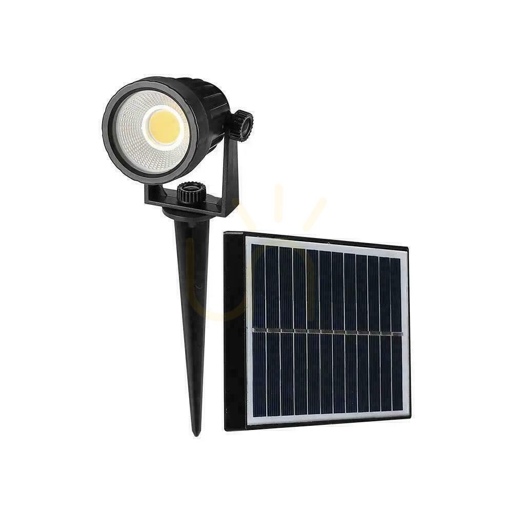 Náhled Černé solární zemní LED svítidlo V-TAC VT-952 2 W 3000 K 40 lm IP65 Černé solární zemní LED svítidlo V-TAC VT-952 2 W 3000 K 40 lm IP65