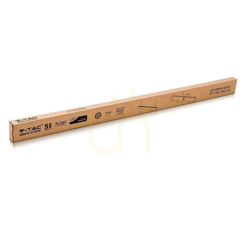 Zobrazit V-TAC LED Linear SAMSUNG CHIP 40W Pendantable Gray 120cm VT-7-40 4000K 3300lm 5 let záruka V-TAC LED Linear SAMSUNG CHIP 40W Pendantable Gray 120cm VT-7-40 4000K 3300lm 5 let záruka
