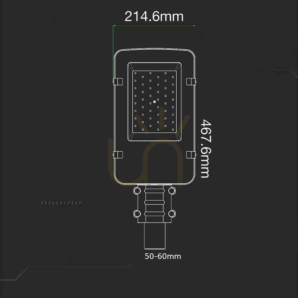 Zobrazit V-TAC SAMSUNG CHIP 50W VT-50ST 6500K 4700lm LED Streetlight 5 let záruka V-TAC SAMSUNG CHIP 50W VT-50ST 6500K 4700lm LED Streetlight 5 let záruka