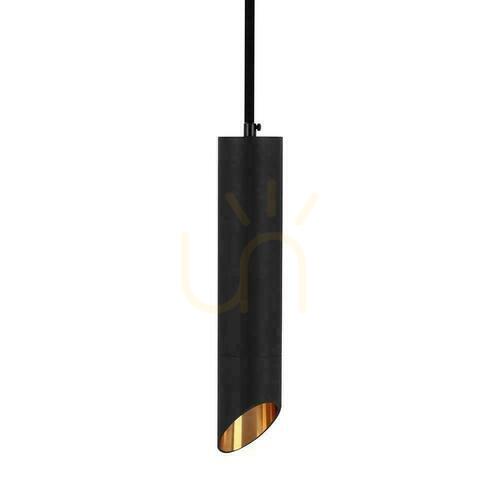 Kontrola Závěsné svítidlo V-TAC VT-975-300 černo-zlaté GU10, Ø 5,5 cm