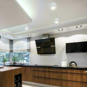 V-TAC GU10 Square Surface Mounting White+Gold 100x100x120cm VT-979SQ 3 roky záruka small 1