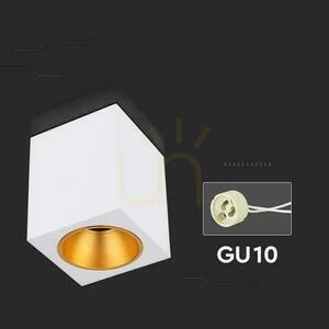 V-TAC GU10 Square Surface Mounting White+Gold 100x100x120cm VT-979SQ 3 roky záruka small 2